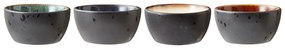 Czarne ceramiczne miski do serwowania zestaw 4 szt. 200 ml Gastro Black/Mix – Bitz