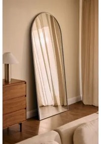 Lustro Ścienne Metalowe Belm Chrome & 90 X 200 Cm - Sklum
