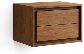 Niska wisząca szafka pod umywalkę z litego drewna tekowego 60x40 cm Kenta – Kave Home