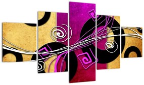 Obraz abstrakcji (125x70 cm)