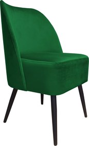 Fotel DUBAJ tkanina Welur noga metalowa : Kolor nogi - Czarna stożek, Kolor tkaniny - VELVET - MG25