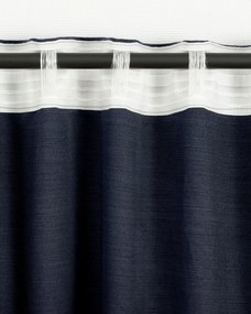 Zasłona BASIC na taśmie marszczącej 140x280 cm granatowy 1 szt.