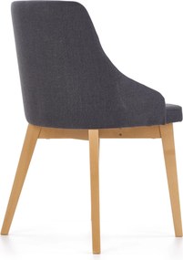 Wygodne krzesło na drewnianych nogach w kolorze dąb miodowy Toledo