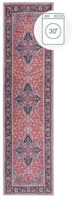 Bordowy chodnik z mieszanki włókien z recyklingu odpowiedni do prania 60x230 cm Windsor – Flair Rugs