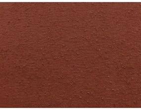 Ceglasty podnóżek z materiału bouclé Everest – Bobochic Paris