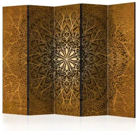 Parawan jednostronny Orient 225x172 cm 5-częściowy brązowy ARTGEIST B