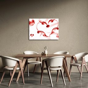 Obraz serce z dymu (70x50 cm)
