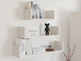 Zestaw 3 kaszmirowych półek ściennych  M1-R78