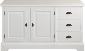 Komoda Brighton 3 szuflady  + 2 drzwi white