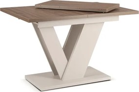 Stół Prostokątny Rozkładany CLARK 120-160 cm Orzech/Kaszmir Japandi
