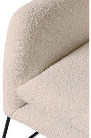 Kremowy designerski fotel MILAN
