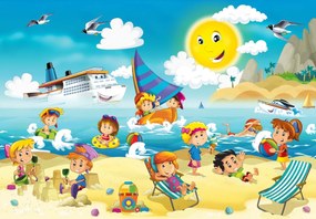 Fototapeta - Dzień na plaży (196x136 cm)