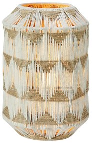 Lampa stołowa w naturalnym kolorze z jutowo-tekstylnym kloszem (wysokość 35 cm) Ano – Markslöjd