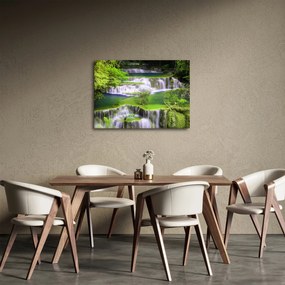 Obraz - Wodospady Huay Mae Khamin, Kanchanaburi, Tajlandia (70x50 cm)