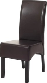 Krzesło do jadalni Littau,  brąz, ciemne nogi