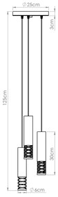 Lampa wisząca LAMI 3P biała SOLLUX  LIGHTING