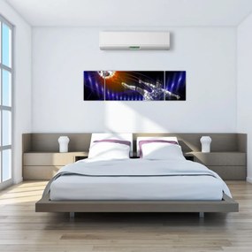 Obraz skaczącego piłkarza (170x50 cm)