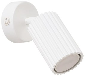 Biała lampa punktowa 8x16 cm Gleam – Sollux