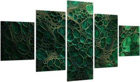 Obraz - Zielony mikroskopowy obraz (125x70 cm)