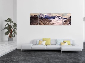 Obraz górskiego jeziora (170x50 cm)