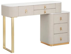 Konsola w beżowo-złotym kolorze 40x120 cm Beauty – Mauro Ferretti