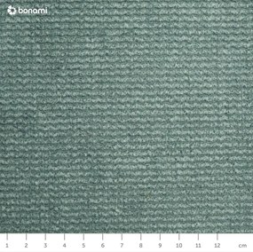 Turkusowa sztruksowa rozkładana/ze schowkiem sofa 215 cm Bjork – Bonami Selection