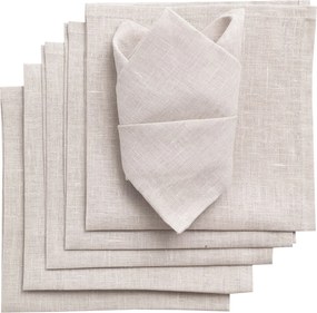 Komplet serwetek 6 szt. 42x42cm Linen 159-15