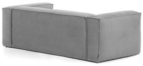 Szara sztruksowa sofa 240 cm Blok – Kave Home