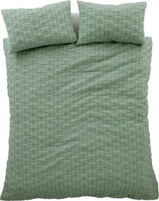 Zielona pościel dwuosobowa 3-częściowa 200x200 cm Tamba Leaf – Pineapple Elephant