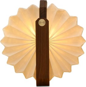 Biała/w ciemnym naturalnym kolorze dekoracja świetlna na USB Origami – Gingko