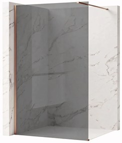 Kabina prysznicowa Walk-In Rea Flexi Grey / Brush Copper 130