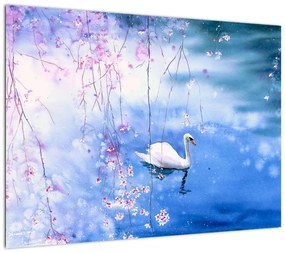Obraz na szkle - Magiczne jezioro (70x50 cm)
