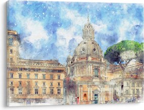 Obraz - Kościół Santa Maria di Loreto, Rzym, Włochy (70x50 cm)