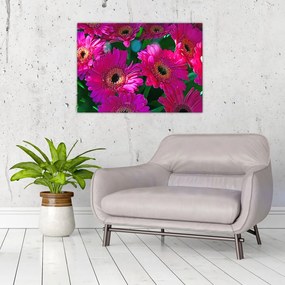 Obraz na szkle - kwiaty (70x50 cm)