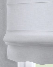Roleta rzymska Florencja kolor biały tkanina strukturalna