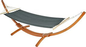 Hamak ze stelażem MCW-J46,  brązowy, szara mata