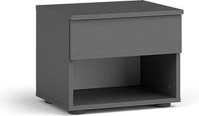 Szafka Nocna SILVA 45 cm Stolik Nocny do Sypialni, Szara