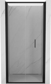 Mexen Exo-F drzwi prysznicowe składane 65 cm, transparent, czarne - 816-065-000-70-00