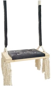 Szara huśtawka dziecięca z kryształkami P4-P52