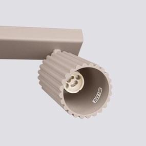 Listwa oświetleniowa 4-punktowa KARBON 4L taupe ryflowana SOLLUX  LIGHTING