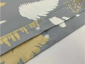 PrzytulneMieszkanie.pl PrzytulneMieszkanie.pl Bawełniana pościel HOLLY REST szara Rozmiar pościeli: 70 x 90 cm | 140 x 200 cm