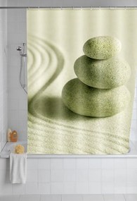 Zasłona prysznicowa Sand and Stone, tekstylna, 180x200 cm, WENKO