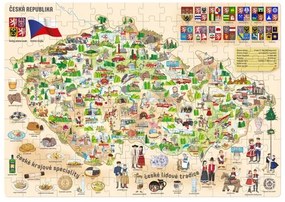 Popular Puzze Mapa Czeska republika, 160 elementów