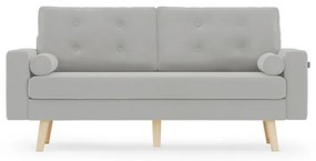 Jasnoszara 3-osobowa sofa MANDI