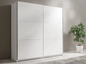 Szafa Przesuwna BELDEN 150,6 cm Szafa Dwudrzwiowa, Biały