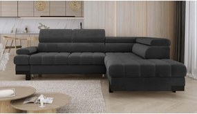 Narożnik SELVA L z funkcją spania i pojemnikiem Prawostronny w tkaninie SALVADOR 20 WERSAL