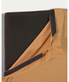 Musztardowy tapicerowany zagłówek 186x106 cm Tanit – Kave Home