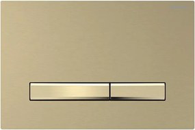 Geberit 115.672.QF.2-Przycisk spłukiwania Sigma50 24,6x16,4 cm mosiądz szczotkowany