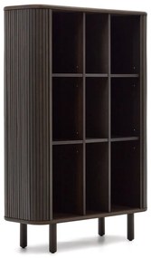 Ciemnobrązowa szafka w dekorze jesionu z drzwiami przesuwnymi 110x140 cm Mailen – Kave Home