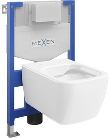 Mexen zestaw podtynkowy WC stelaż Fenix XS-F z miską WC Margo, biały połysk - 6803342XX00